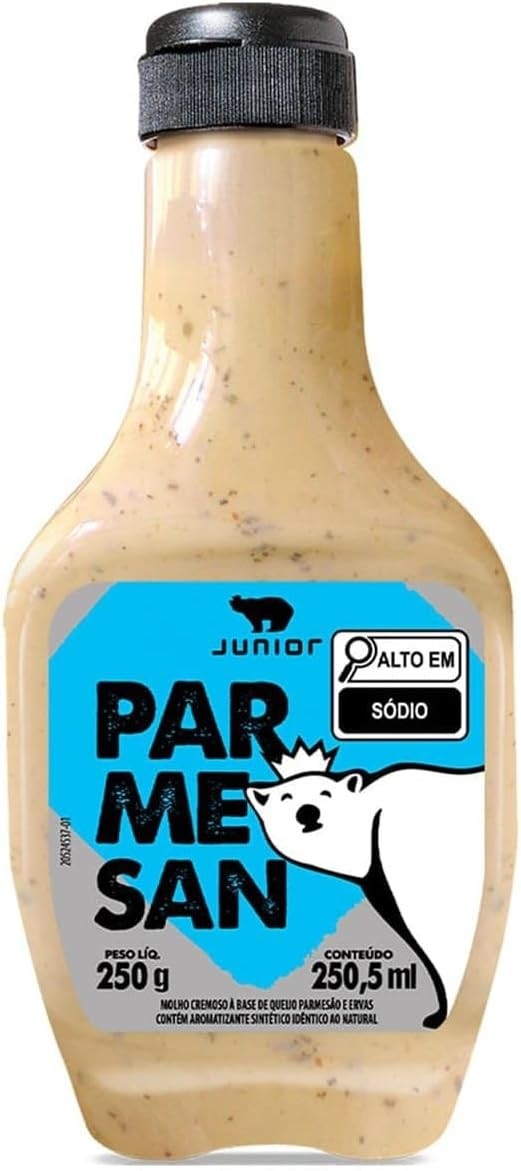 Molho Parmesan Junior Kerry 250g Frasco 250,5ml