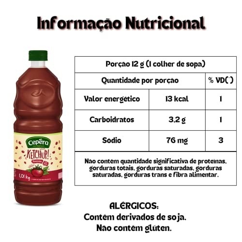 Ketchup Cepêra 1,01kg