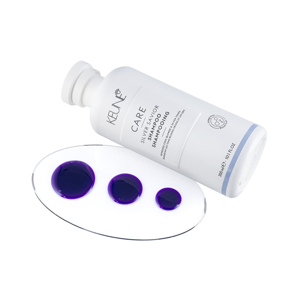 Keune Silver Savior: Shampoo Matizador para Cabelos Loiros
