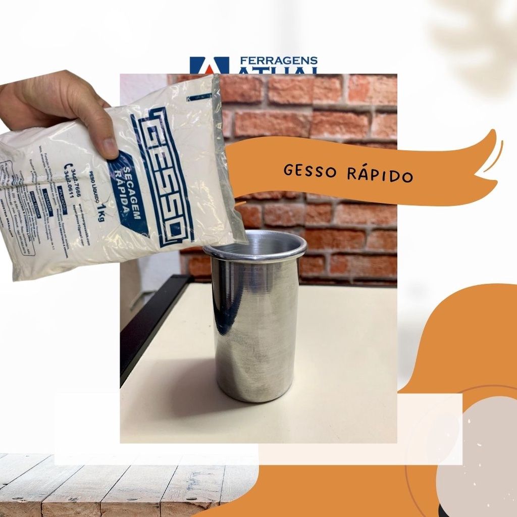 Gesso Rápido para Canecas em Latas - 5 kg