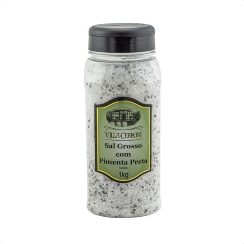 Sal Grosso com Pimenta Preta - Villa Cerroni - 1 kg