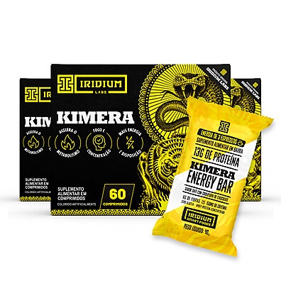 Kimera Termogênico + Barra Protéica: Kit Turbo para Energia e Foco