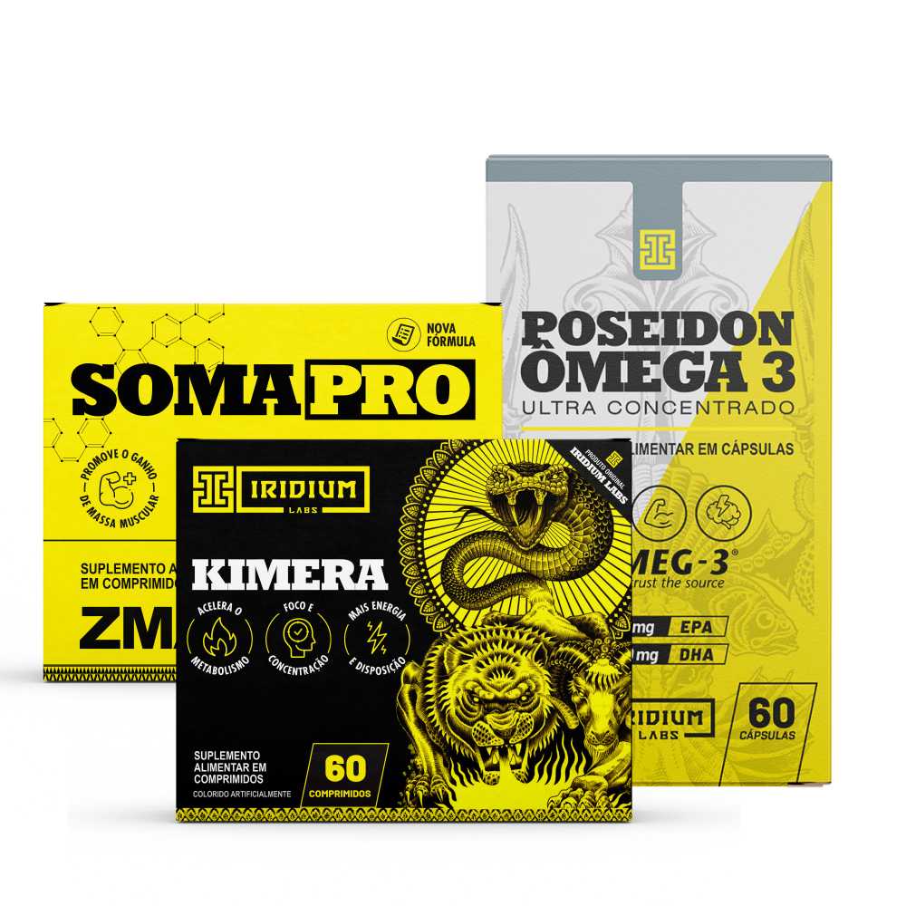 Kimera Thermo + Ômega 3 + ZMA: Kit Performance Iridium