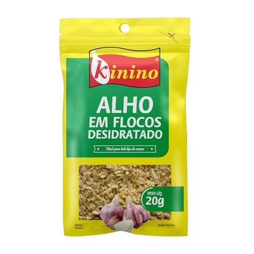 ALHO DESIDRATADO EM FLOCOS KININO 20G