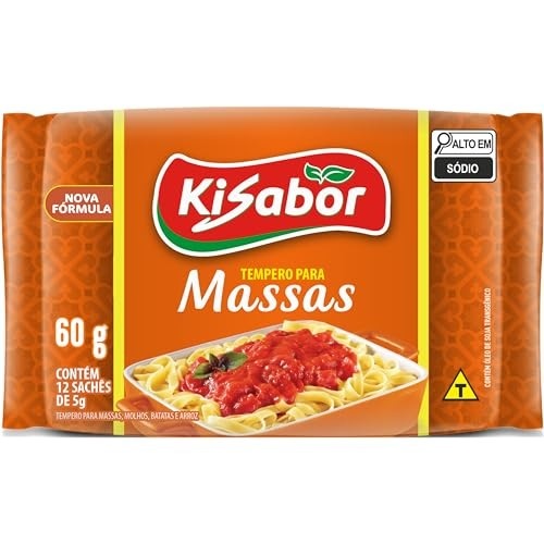 KiSabor Tempero Para Massas Kisabor 12 Sachês De 5 Gramas