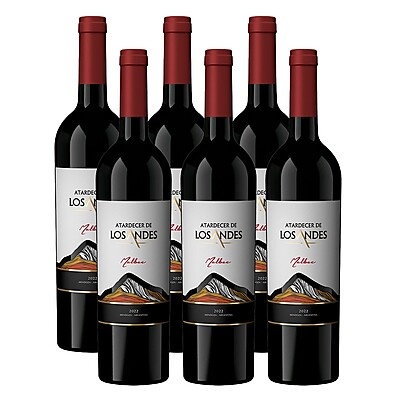 KIT 06 Vinhos Atardecer de Los Andes Malbec – Qualidade Argentina