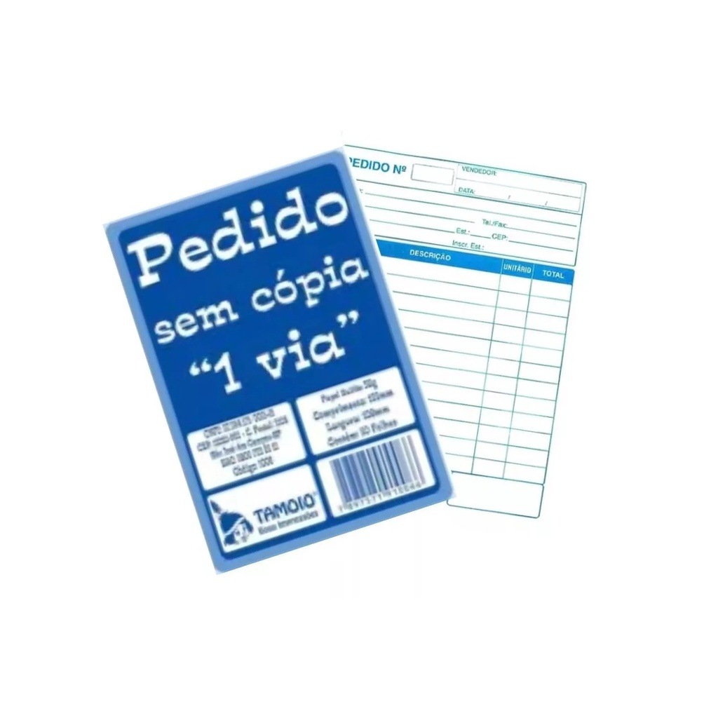 Kit 10 Blocos Pedido 1 Via - Prático e Eficiente