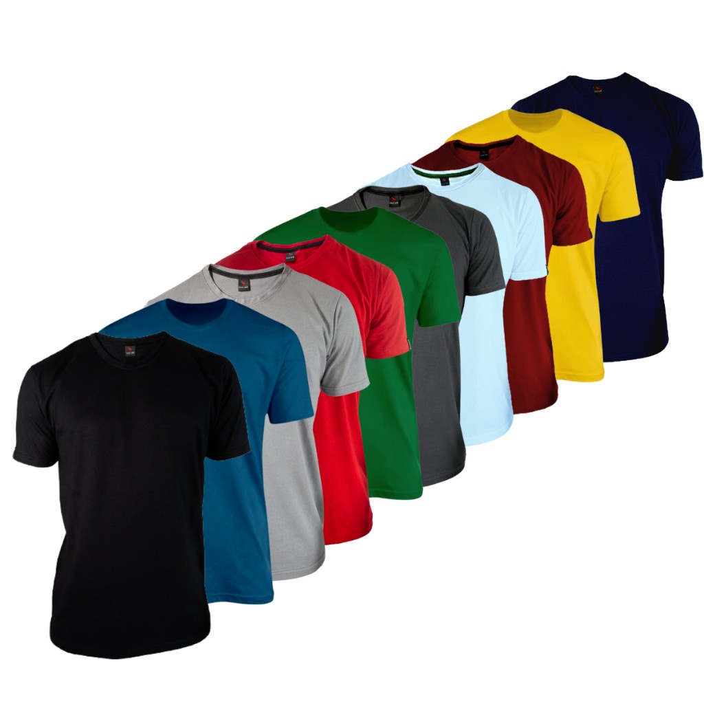 Kit 10 Camisetas Básicas Masculinas Algodão Premium
