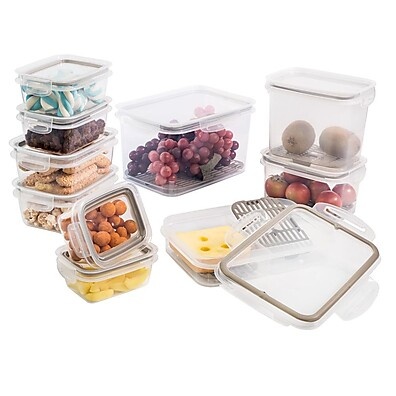 Kit 10 Potes Herméticos Plasútil – Organização Prática e Durável