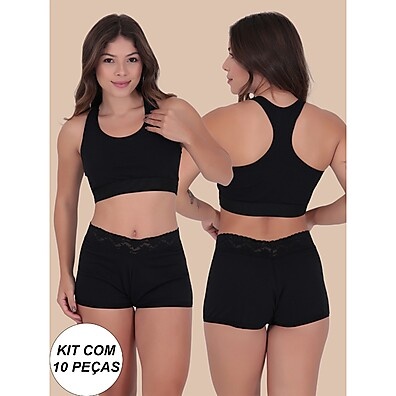 Kit 10 Shorts Algodão: Conforto Copacabana!