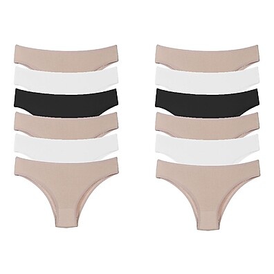 Kit 12 Calcinhas Tanga de Algodão: Conforto e Estilo no Dia a Dia