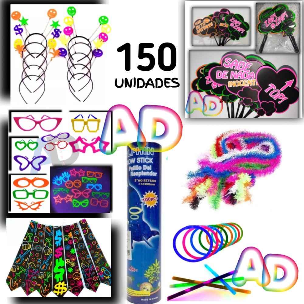 Kit 150 Acessórios para Festas: Tudo em Um para Eventos Inesquecíveis