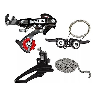 Kit 18 Marchas Yamada: Câmbios e Corrente para Bicicleta