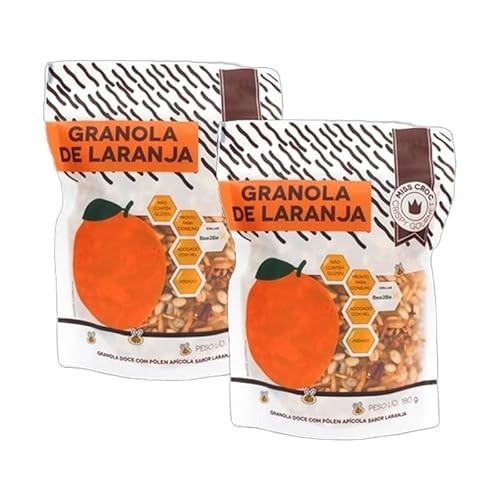 Kit 2X: Granola Laranja Sem Glúten Miss Croc 180g