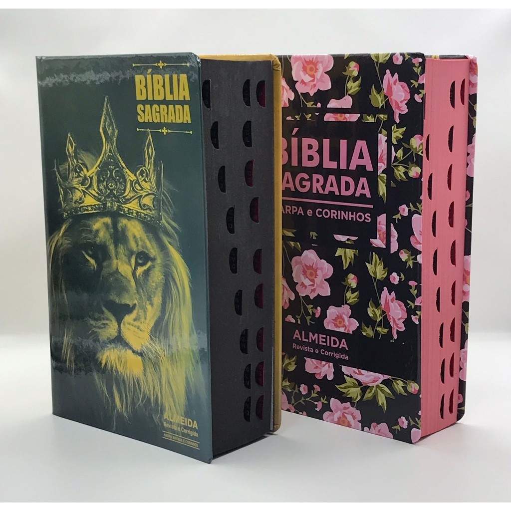 Kit 2 Bíblias Sagradas: Letra Grande e Harpa