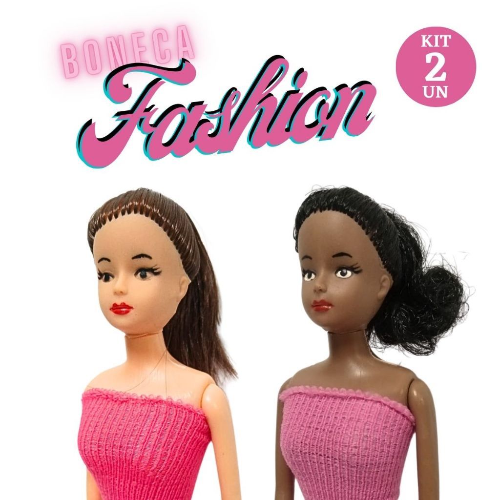 Kit 2 Bonecas Debby: Diversão Negra e Branca!