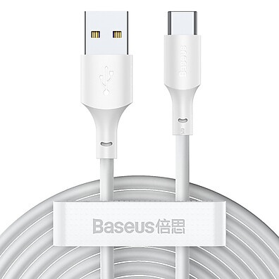 Kit 2 Cabos USB Tipo-C Baseus 5A 1.5m – Carregamento Rápido e Durável