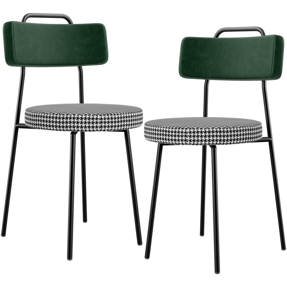 Kit 2 Cadeiras Estofadas Barcelona: Elegância e Conforto