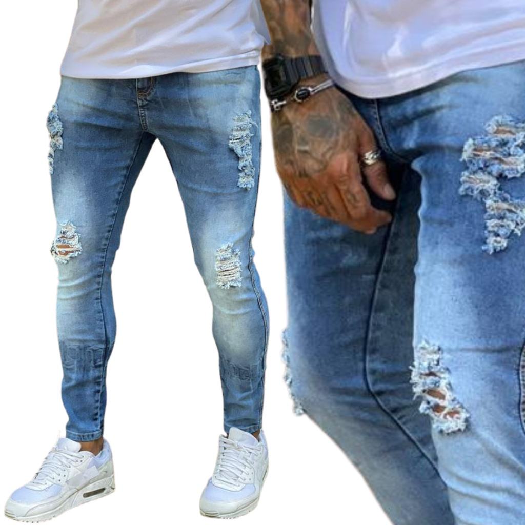 kit-2-calcas-jeans-rasgadas-masculinas-com-lycra