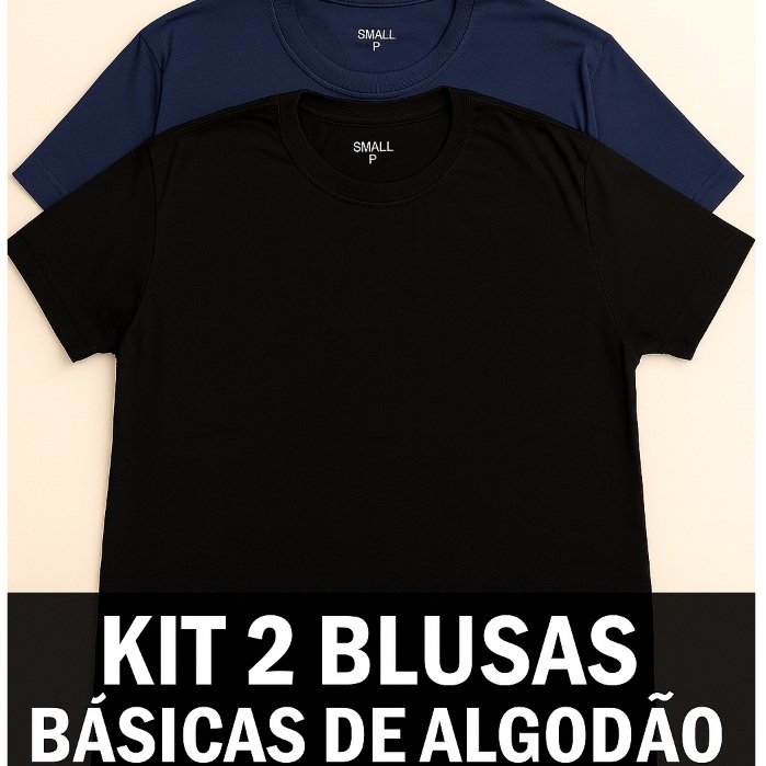 Kit 2 Camisas Algodão: Conforto e Estilo