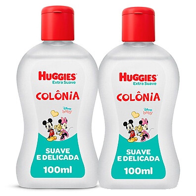 Kit 2 Colônia Huggies Extra Suave 100ml – Perfume Infantil Seguro e Suave