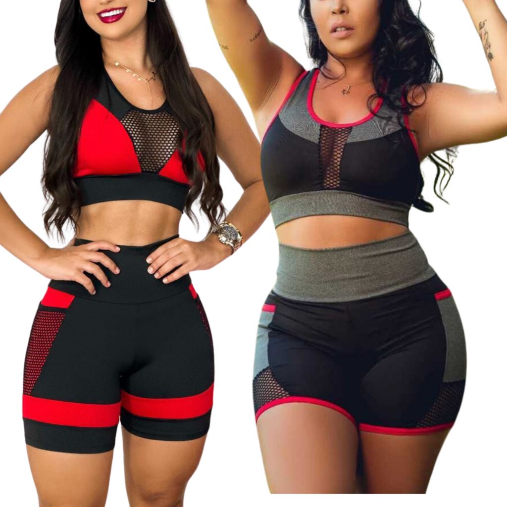 Kit 2 Conjuntos Fitness: Conforto e Estilo!