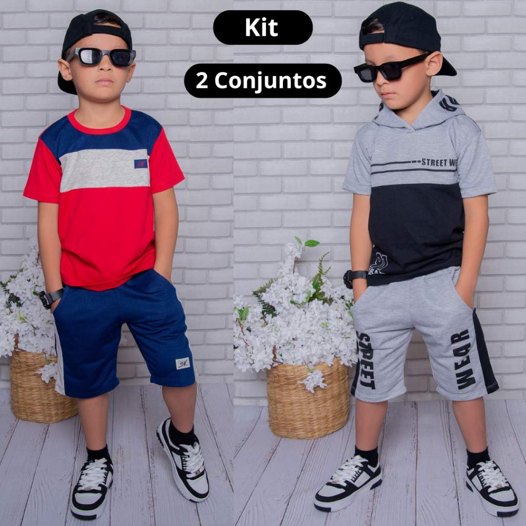 Kit 2 Conjuntos Menino Premium: Estilo e Conforto para Crianças