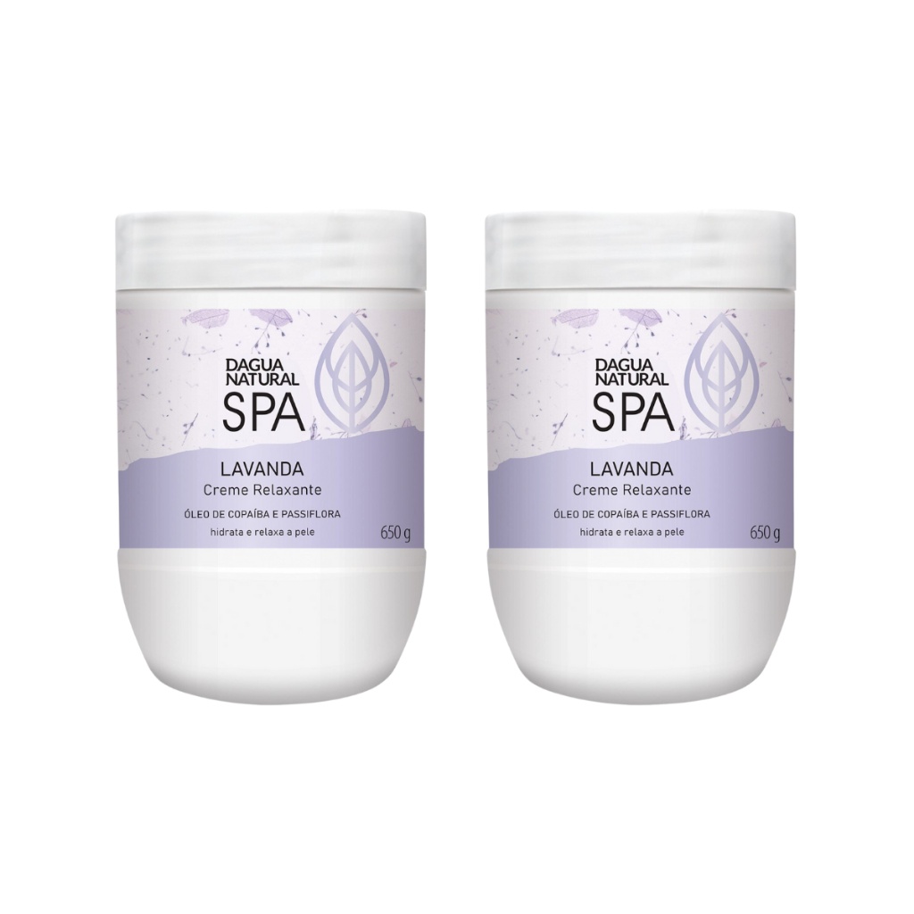 Kit 2 Cremes Lavanda D'água Natural: Relaxamento Profundo