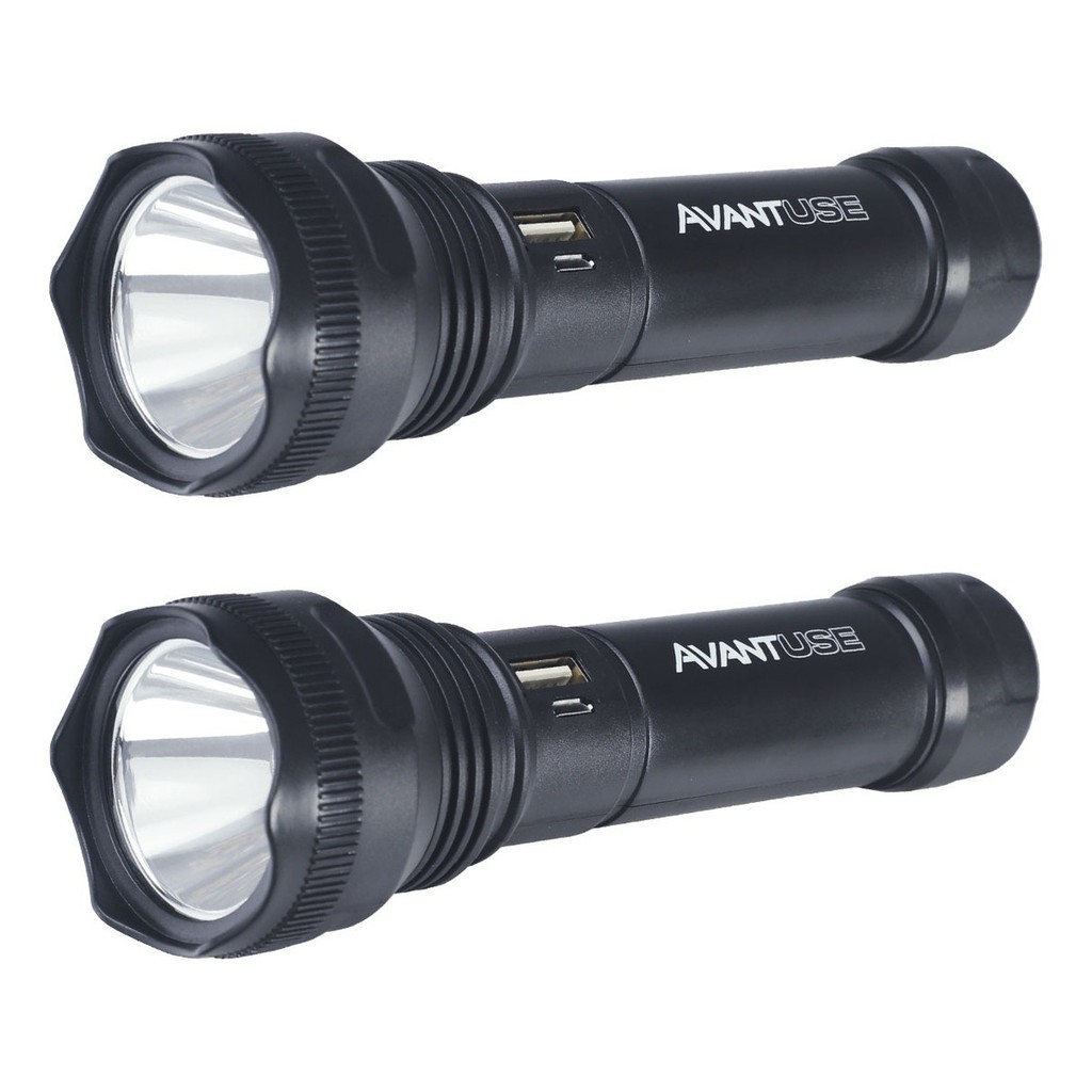 Kit 2 Lanternas Adventure Recarregável LED 3W: Iluminação Confiável para Aventuras