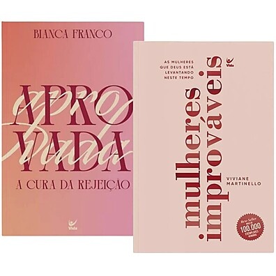 Kit 2 Livros: Mulheres Improváveis e A Cura da Rejeição