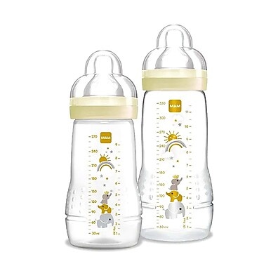 Kit 2 Mamadeiras MAM Easy Active 270/330ml 2m+ Neutra