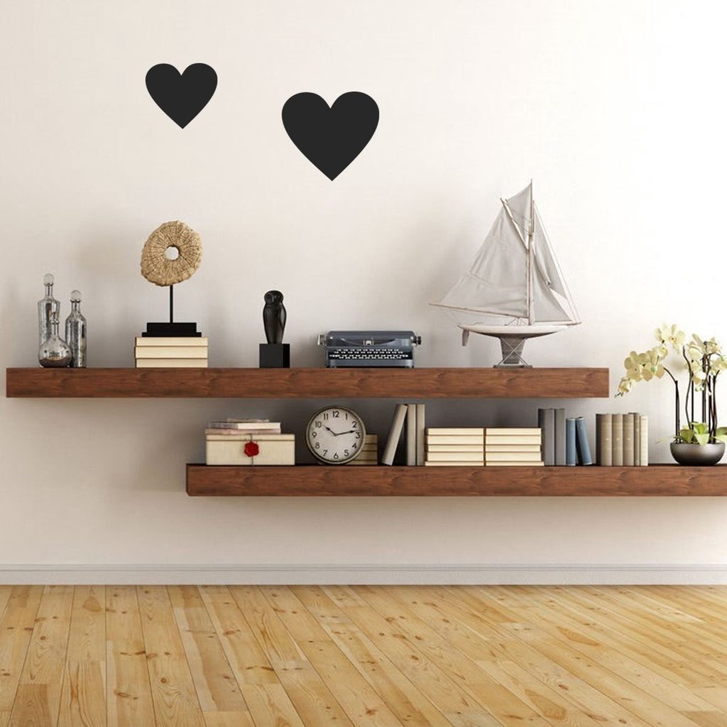 Kit 2 Mini Corações MDF: Decore Sua Parede com Elegância