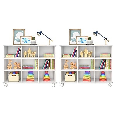Kit 2 Nichos com Rodízios Branco – Organização Prática e Estilo