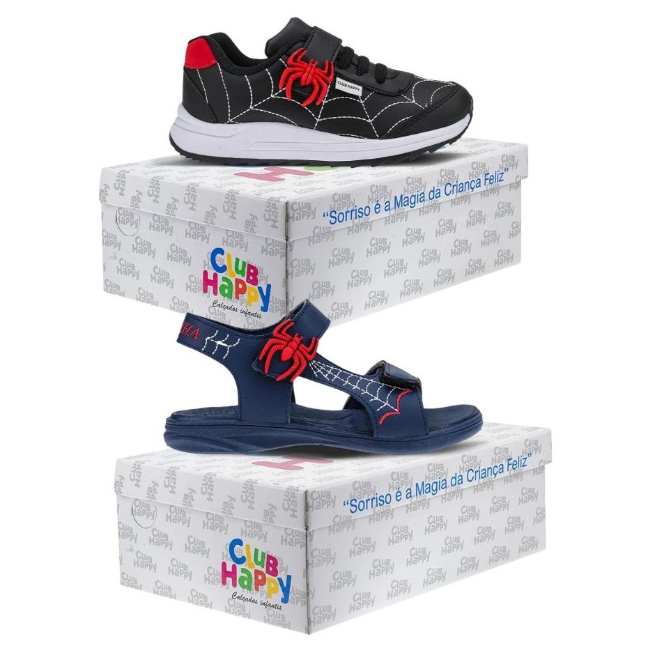 Kit 2 Pares: Tênis e Sandália Infantil Masculina