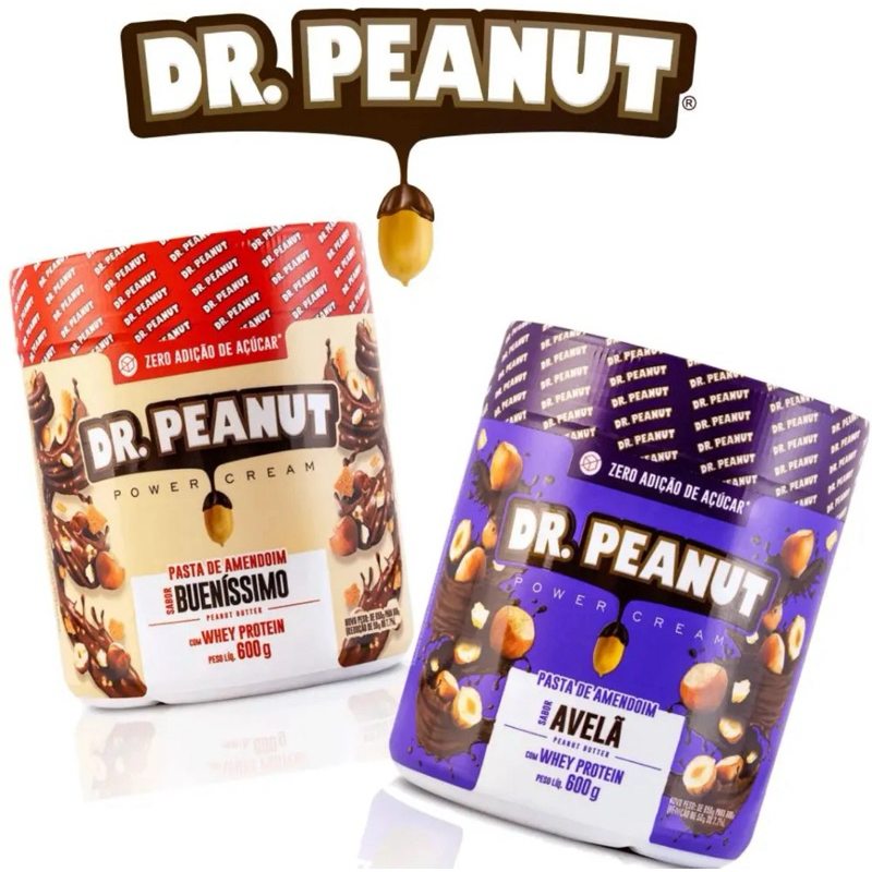 Kit 2 Pastas de Amendoin Dr Peanut 600g – Suplemento Premium