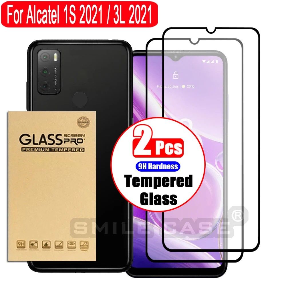 Kit 2 Películas de Vidro Alcatel 1S e 3L 2021 HD