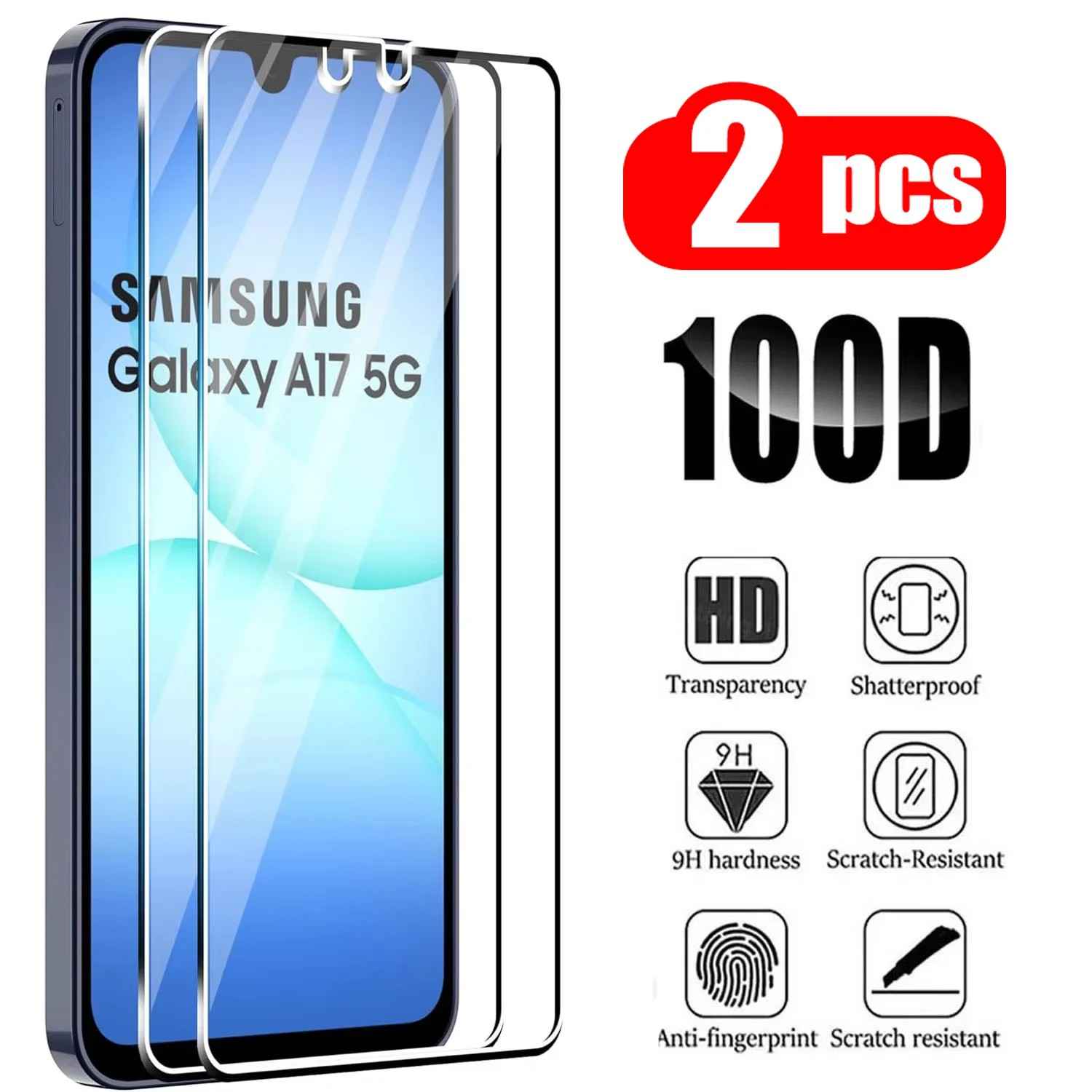 Kit 2 Películas de Vidro Temperado para Samsung Galaxy