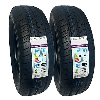 KIT 2 Pneus 225/65R16C Kingboss G326 – Carga Pesada com Alta Durabilidade