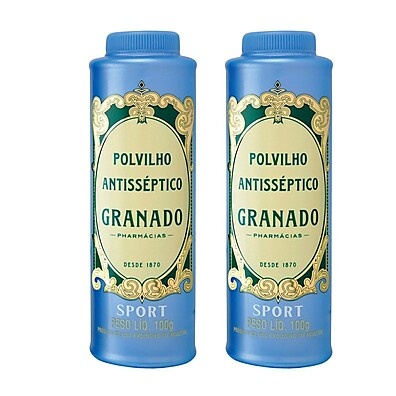 Kit 2 Polvilho Antisséptico Granado Sport 100g – Hidrata e Protege