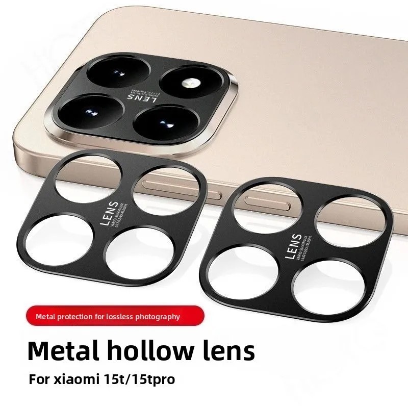 Kit 2 Protetores de Lente em Metal para Xiaomi 15T Pro