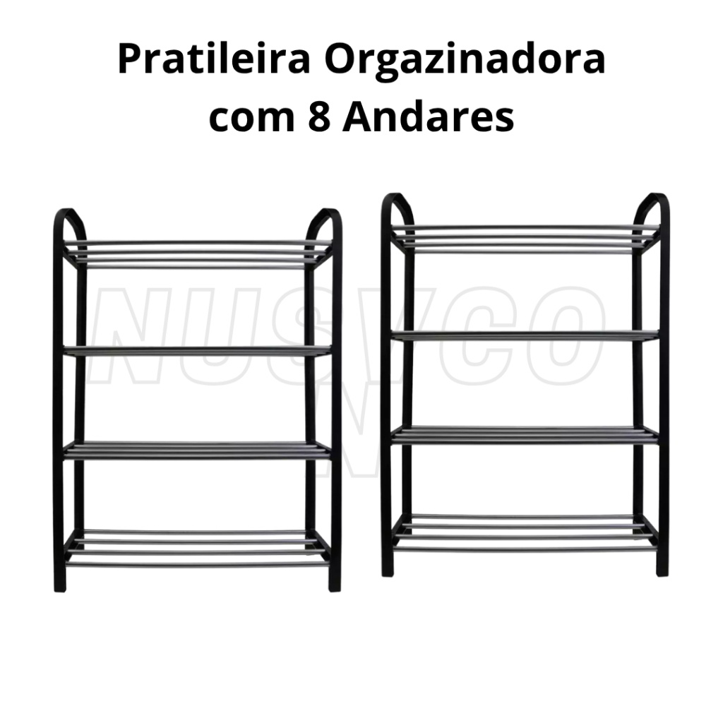 Kit 2 Sapateiras Multiuso 4 Andares – Organize e Decore