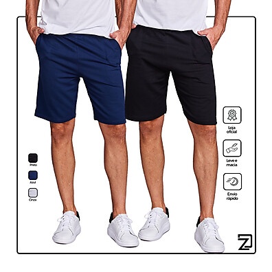 Kit 2 Shorts Moletinho Masculino: Conforto Total!
