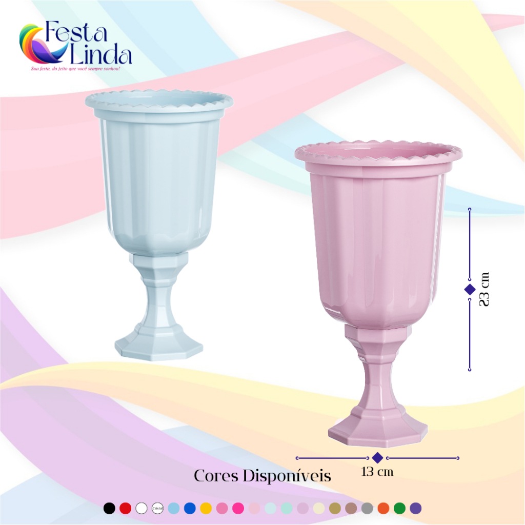 Kit 2 Vasos Gregos Diamante: Decore com Estilo!