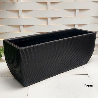 Kit 2 Vasos Jardineira Grande para Suculentas em Polietileno