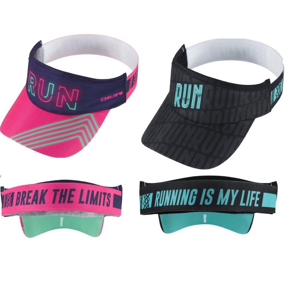 Kit 2 Viseiras HUPI para Corrida e Triathlon - Leves e Confortáveis