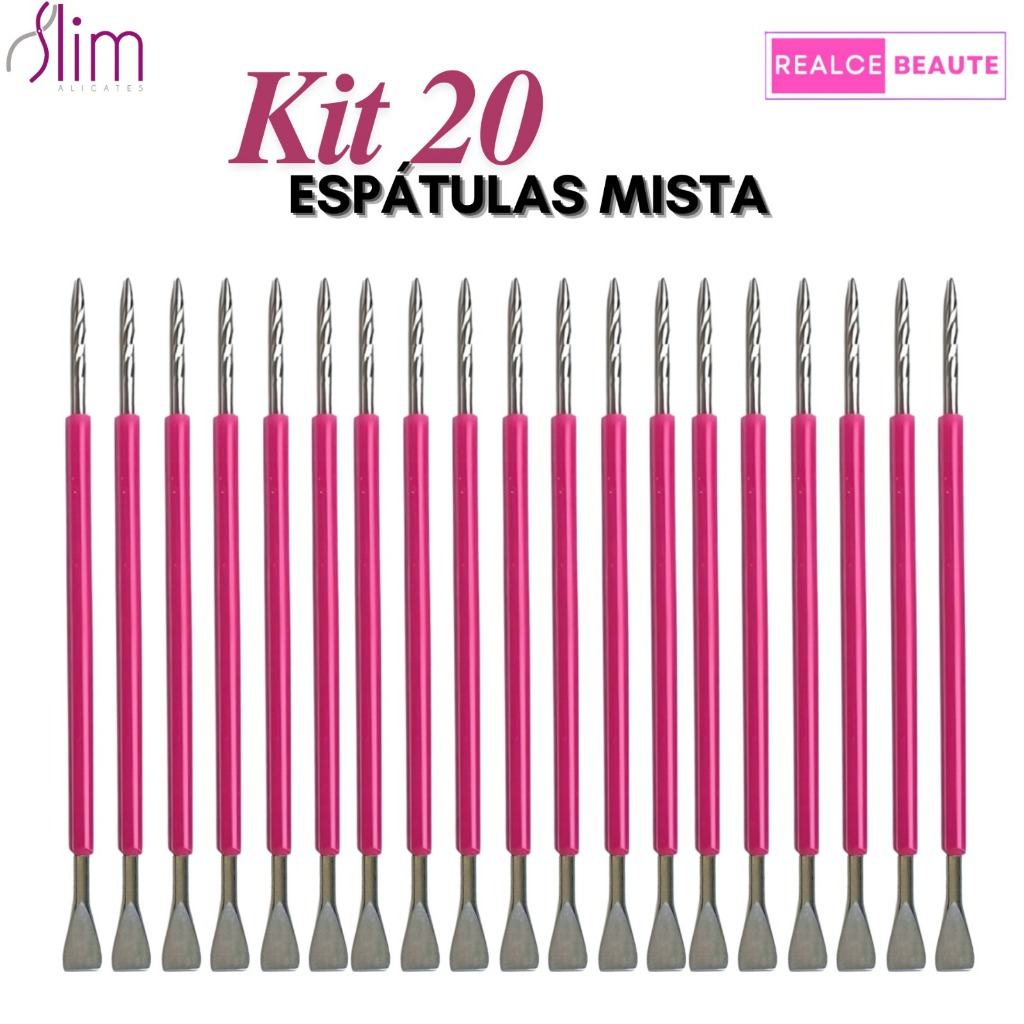 kit-20-espatulas-slim-rosa-inox-profissional-e-pratico-para-manicure