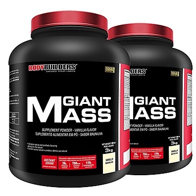 Kit 2x Giant Mass 3kg: Ganhe Massa e Peso Rápido