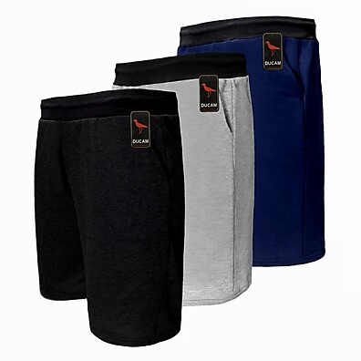 Kit 3 Bermudas Moletom Masculina: Conforto e Estilo!