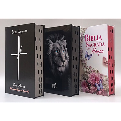 Kit 3 Bíblias Almeida Palavras de Jesus em Vermelho