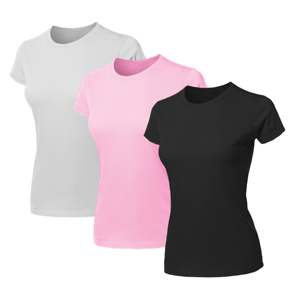 Kit 3 Blusas Femininas Básicas de Algodão – Conforto e Estilo no Seu Dia a Dia